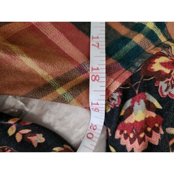 Soft Surroundings Icon Print Mix Tunic Shirt Black Thrush Sz M NWT *Flawed* - Picture 11 of 14